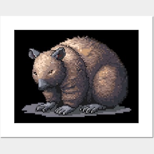 Pixel Wombat Posters and Art